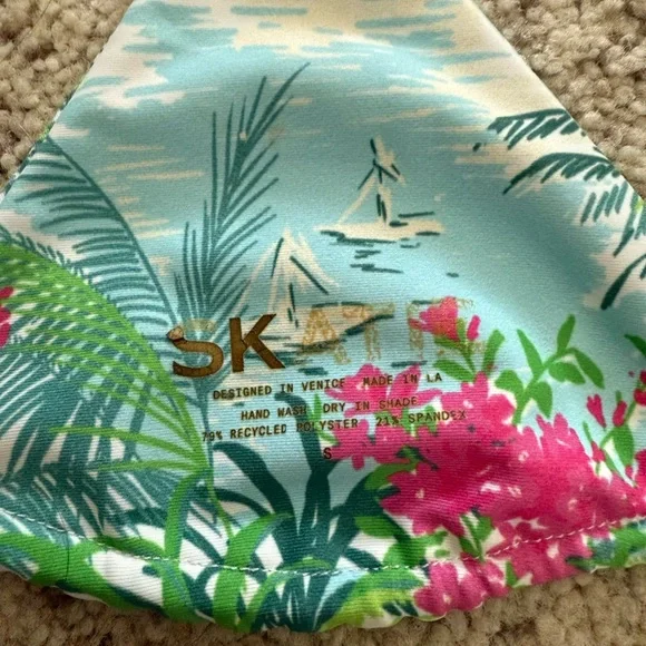 Skatie Ella Floral Triangle Bikini Set - Picture 7 of 7